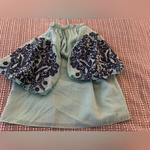 THML small blouse with embroidery on sleeves